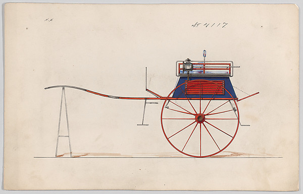 Brewster & Co., Design for Dog Cart or 2 Wheeler, no. 4117