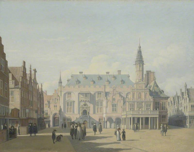 Gerrit Adriaenszoon Berckheyde, The Market Place and Town Hall, Haarlem