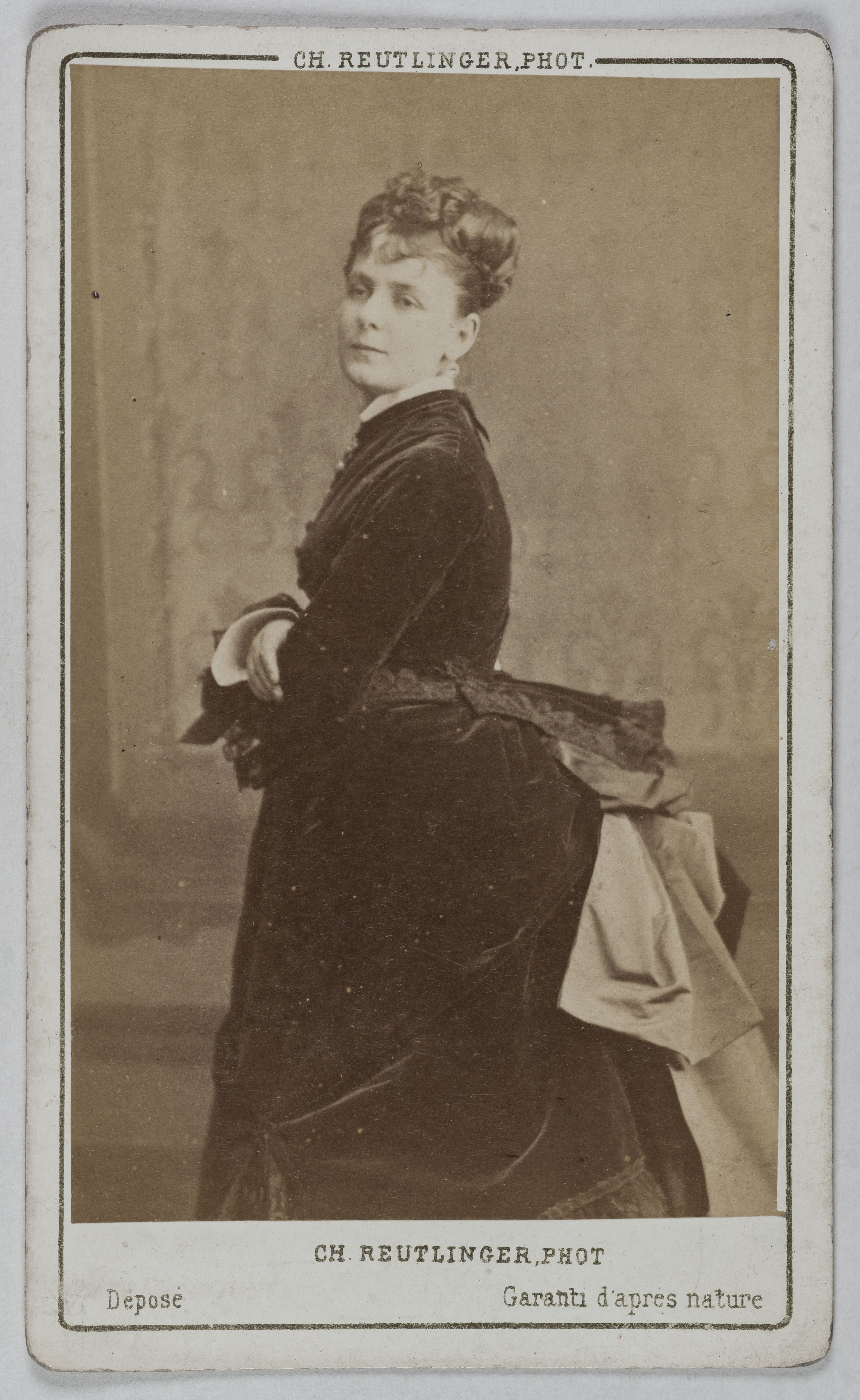 Charles Reutlinger, Portrait de Gabrielle Gauthier ( -vers 1883), (actrice)