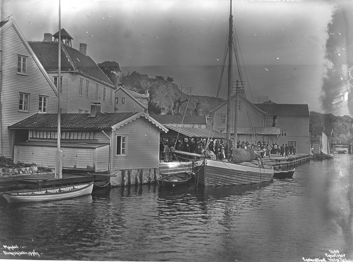 Anders Beer Wilse, Prot: Mandal - Dampskibsbryggen 29. Juli 1902