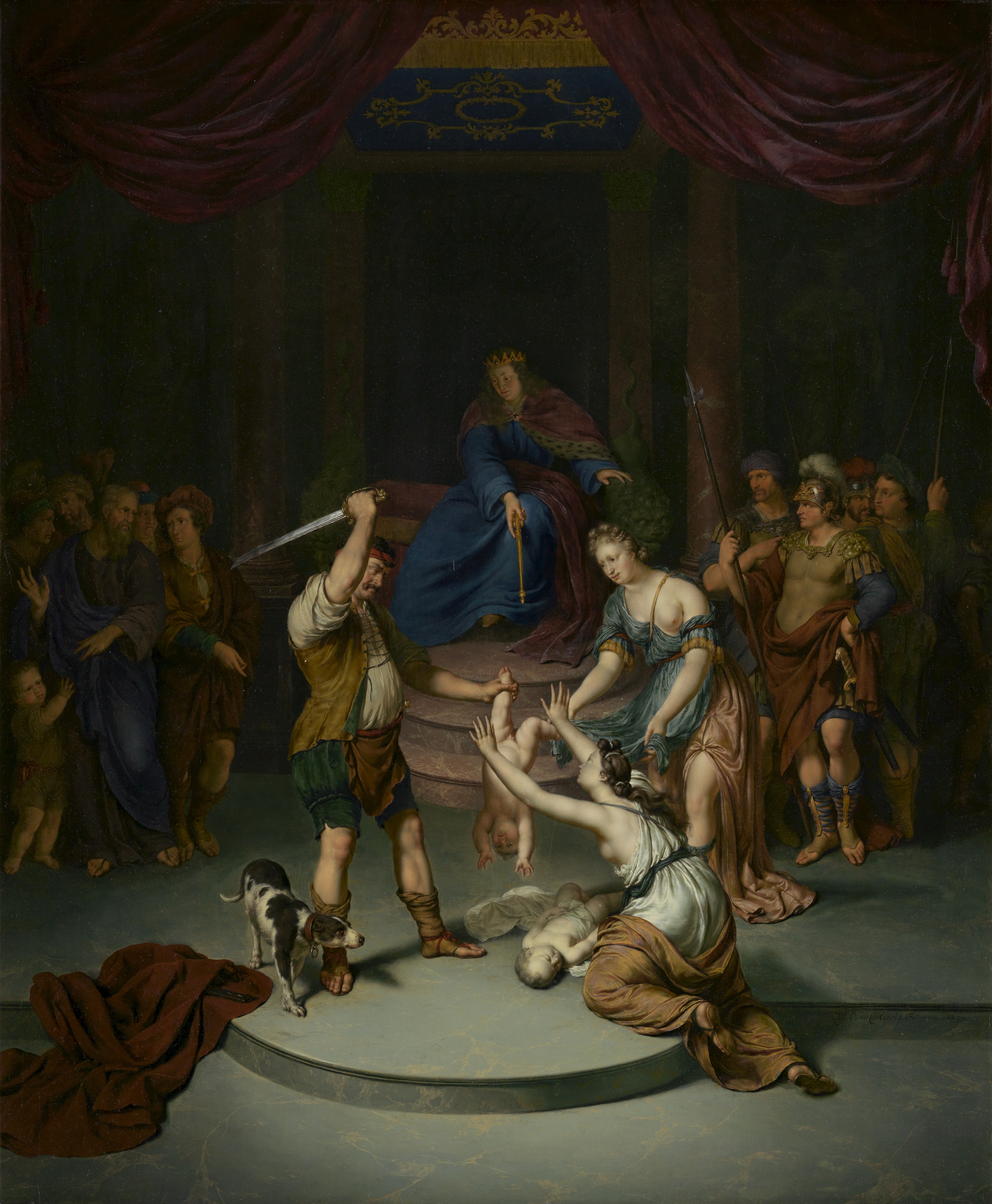 Willem van Mieris, The Judgement of Solomon