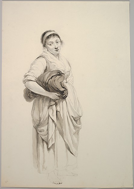 Jacob van Strij, A Standing Young Washerwoman