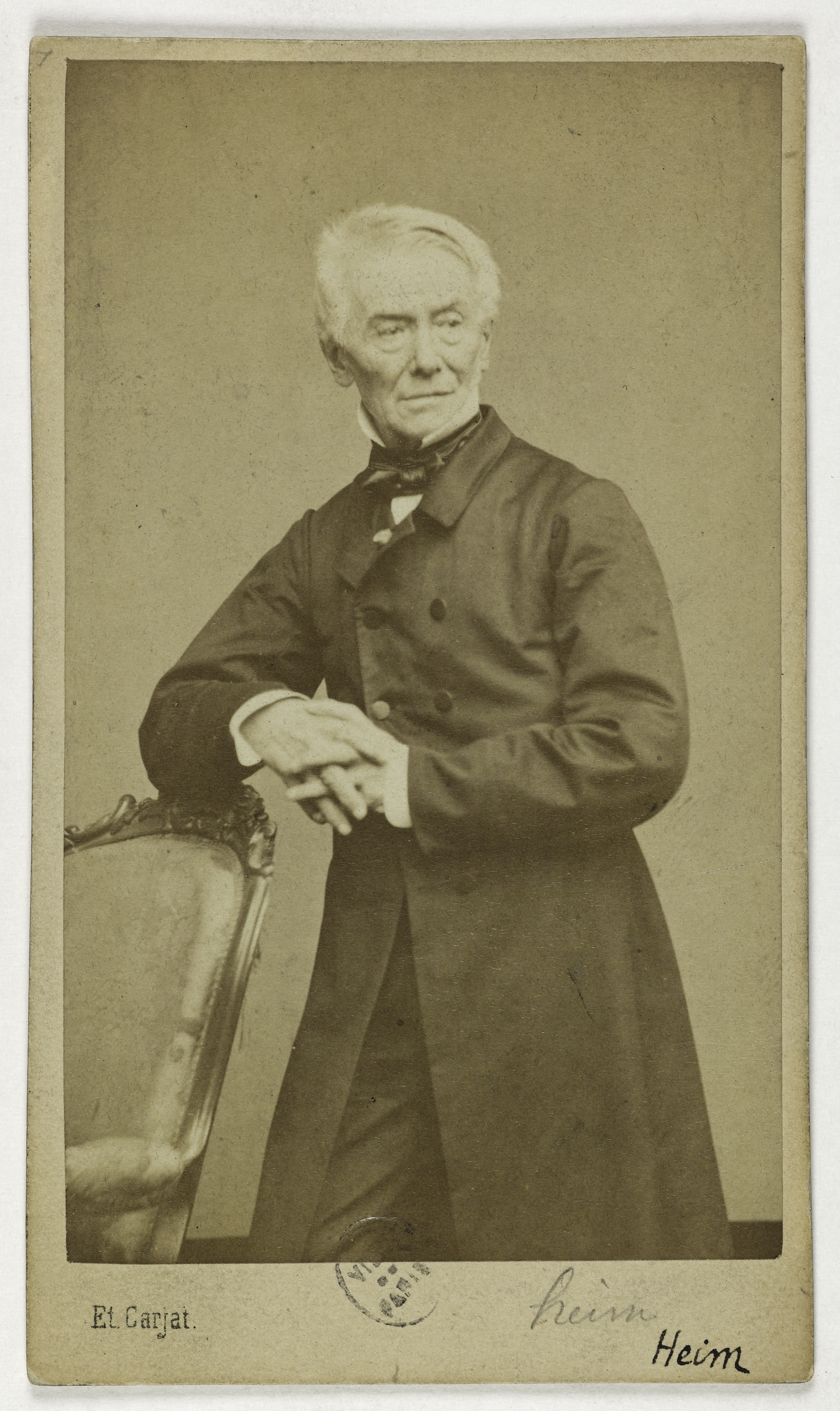 Carjat & Cie, Portrait de François Joseph Heim, (1787-1865), peintre