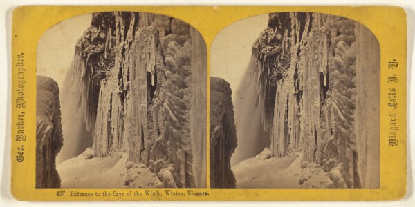 George Barker, Entrance to the Cave of the Winds, Winter, Niagara.