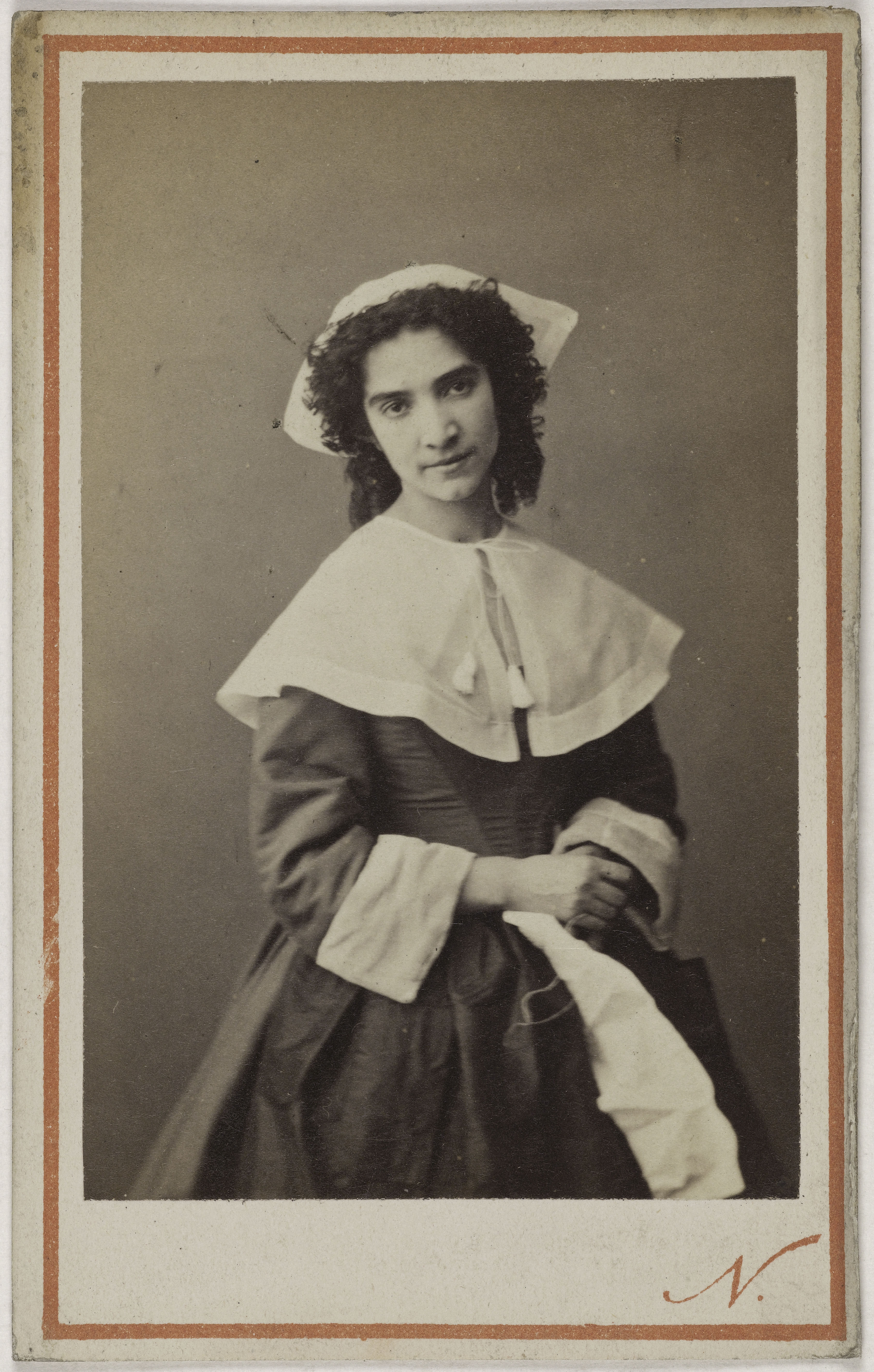 Atelier Nadar, Portrait de Julie Clémence Marie Dambricourt (actrice au théâtre de l'Odéon et du Gymnase)