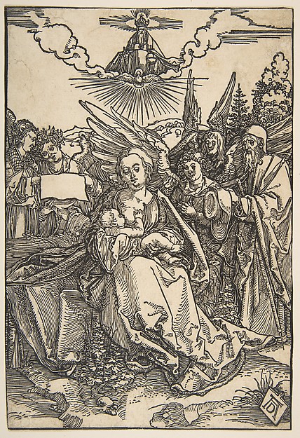 Albrecht Dürer, The Holy Family with Five Angels