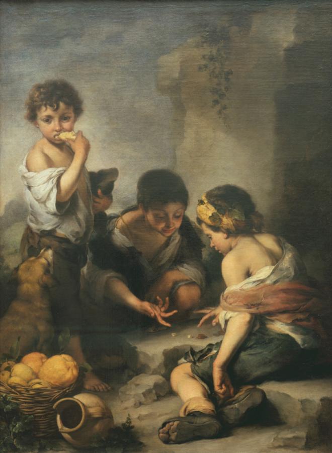 Bartolomé Esteban Murillo, Young Boys Playing Dice