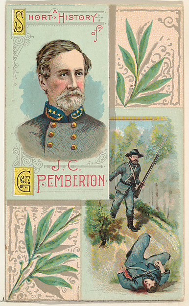 W. Duke, Sons & Co., A Short History: General John C. Pemberton, from the Histories of Generals series (N114) issued by W. Duke, Sons & Co. to promote Honest Long Cut Smoking and Chewing Tobacco