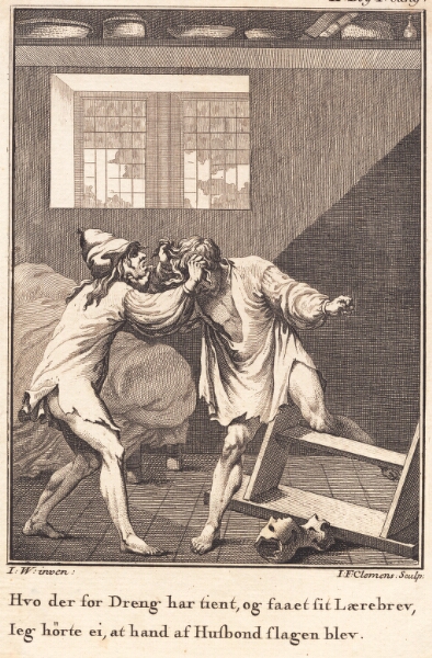 J.F. Clemens, Peder Paars og Peder Ruus i totterne på hinanden