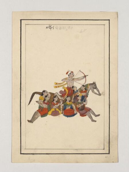 Unknown, An archer riding a composite horse