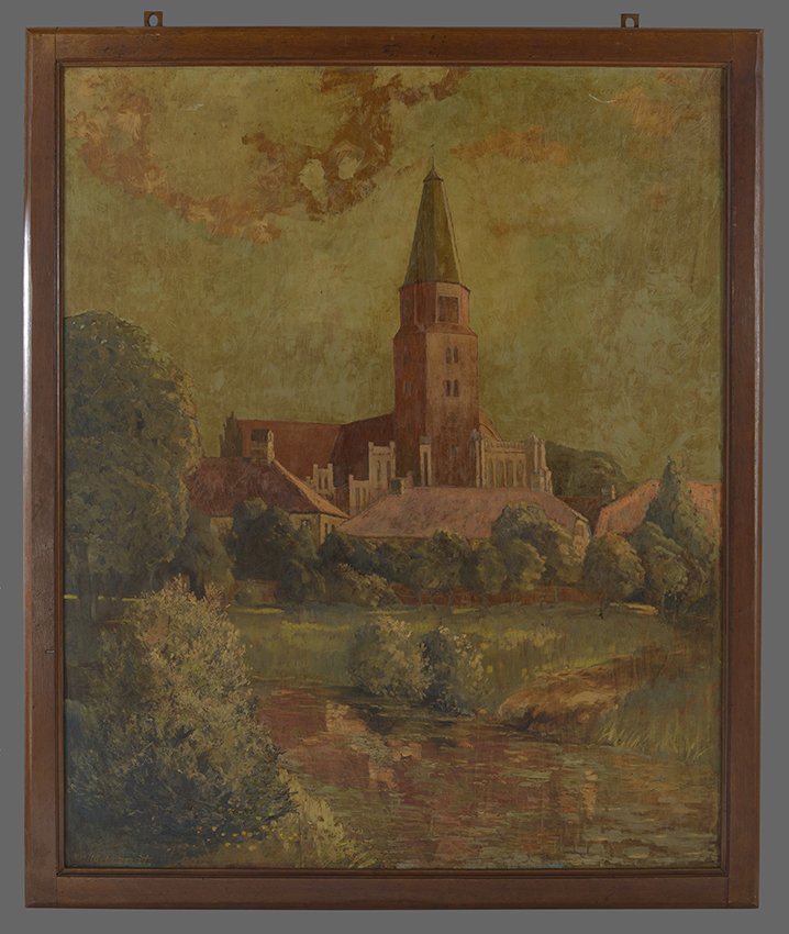 Paul Hildebrandt, Brandenburger Dom vom Grillendamm (IV), wohl 1917