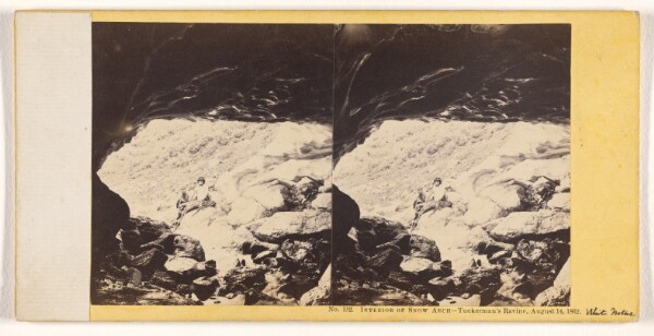 John P. Soule, Interior of Snow Arch - Tuckerman's Ravine, August 14, 1862.