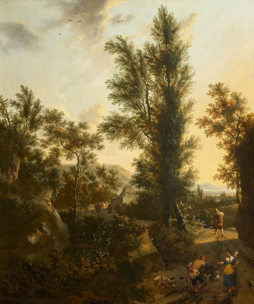 Frederik de Moucheron, Woody Road Scene