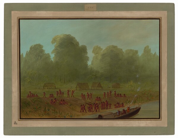 George Catlin, A Mayoruna Village