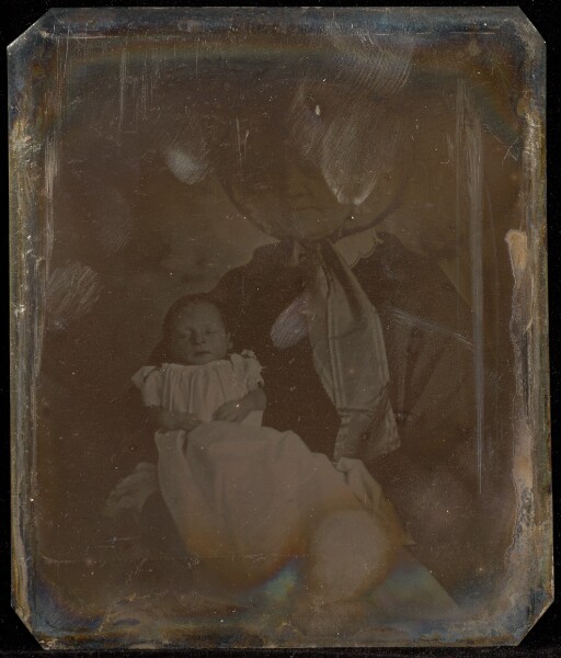 Jacob Byerly, [Portrait of an Elderly Woman in Bonnet Holding an Infant]