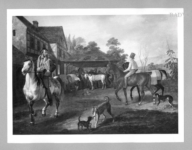 Franz Krüger, horsemen at the smithy