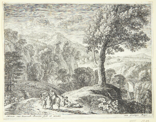 Herman van Swanevelt, Josef hjælper Maria ned fra æslet