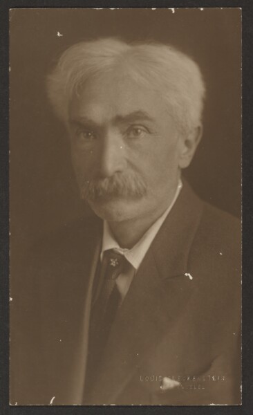 Louis Fleckenstein, [Portrait of a Man with Flower Tie Pin]