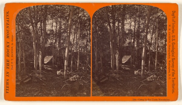 William Henry Jackson, Camp in the Uinta Mountains.