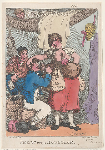 Thomas Rowlandson, Rigging Out a Smuggler