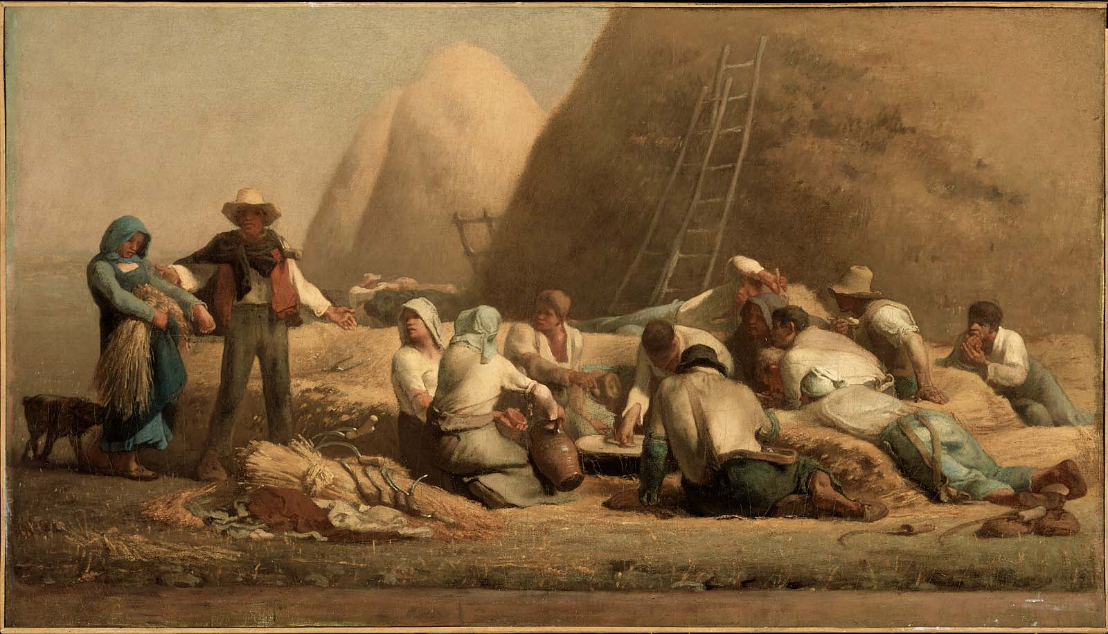Jean-François Millet, Harvesters Resting (Ruth and Boaz)