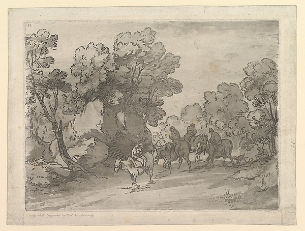 Thomas Gainsborough, Wooded Landscape with Riders