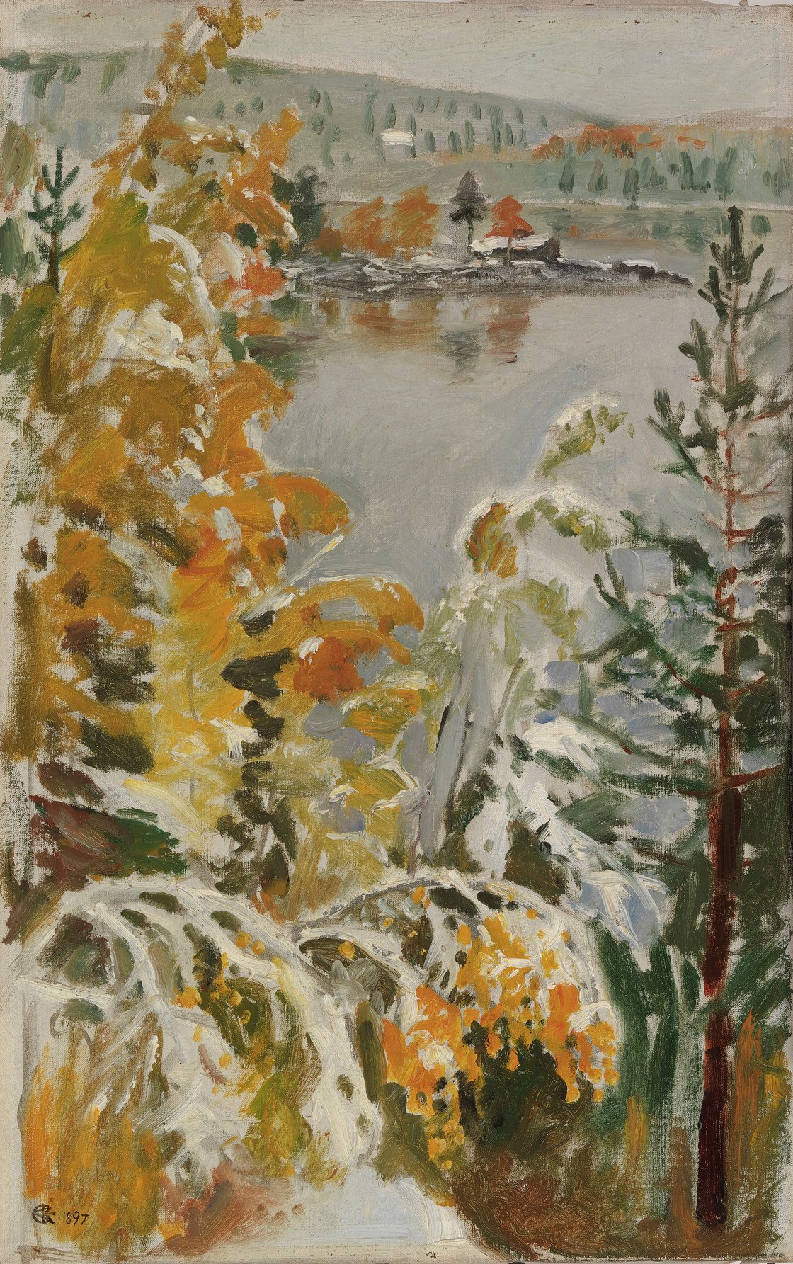 Akseli Gallen-Kallela, Autumn Landscape, First Snow