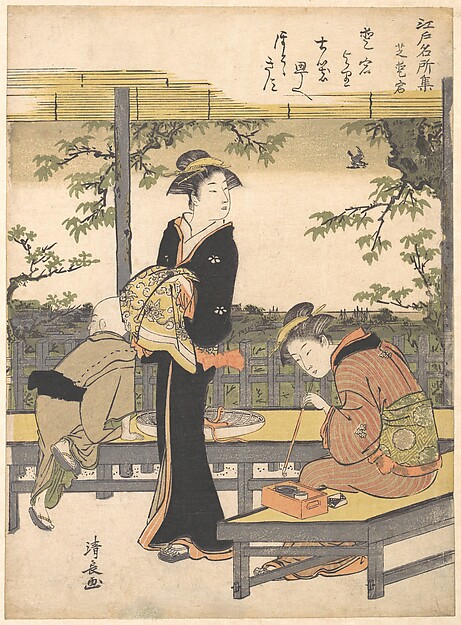 Torii Kiyonaga, Atago Hill at Shiba
