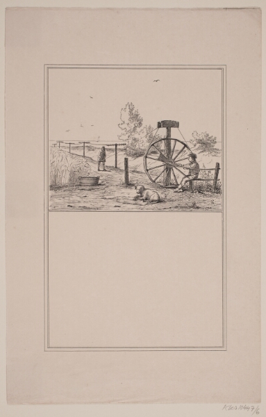 Adolph Kittendorff, Rebslageren. Prøvetryk til Chr. Winther og M. Rørbye, "25 Billeder for små børn"
