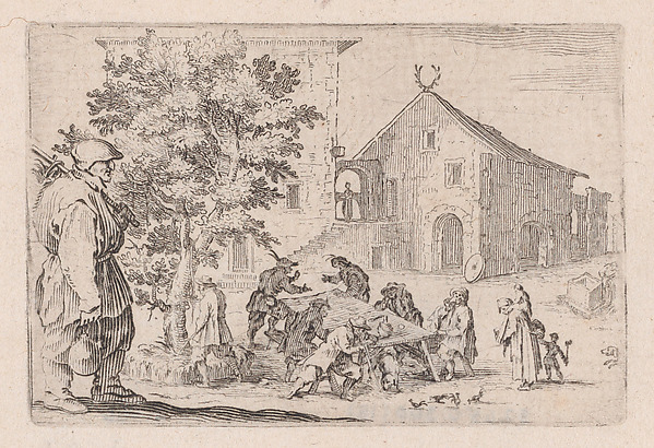 Jacques Callot, L'Auberge (The Inn), from "Les Caprices" Series B, The Nancy Set
