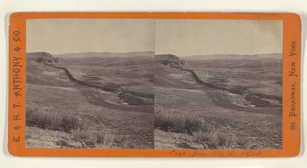 Edward and Henry T. Anthony & Co., Rail Road Winding Along East From Castle Rock. Union Pacific Rail Road.
