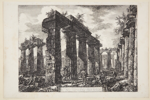 Giovanni Battista Piranesi, Ruinerne af pronaos til bygningen kendt som College des Anfictions [...]