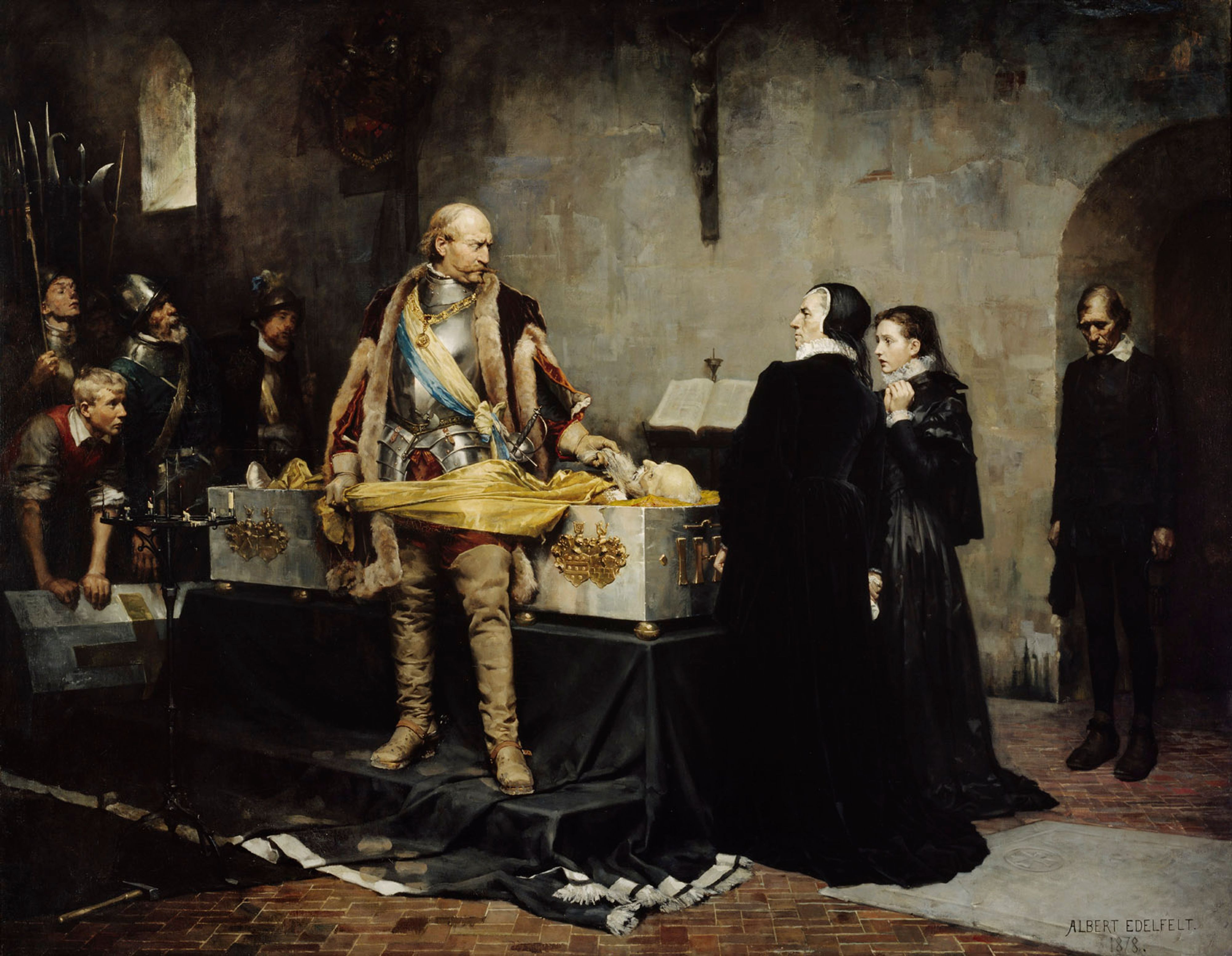 Albert Edelfelt, Duke Karl Insulting the Corpse of Klaus Fleming