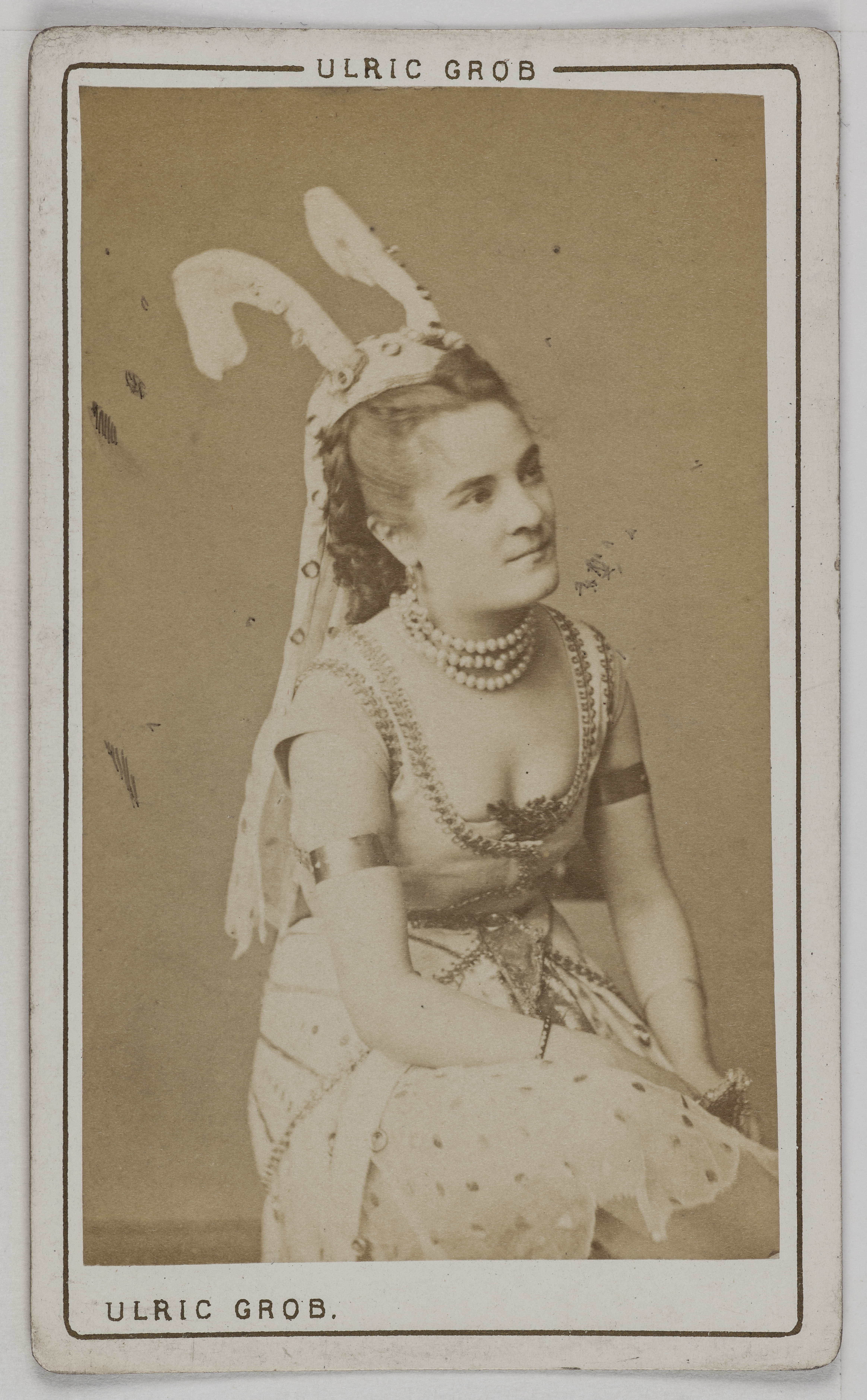 Ulric Grob, Portrait de Wemelle, actrice au Théâtre de la Gaîté.