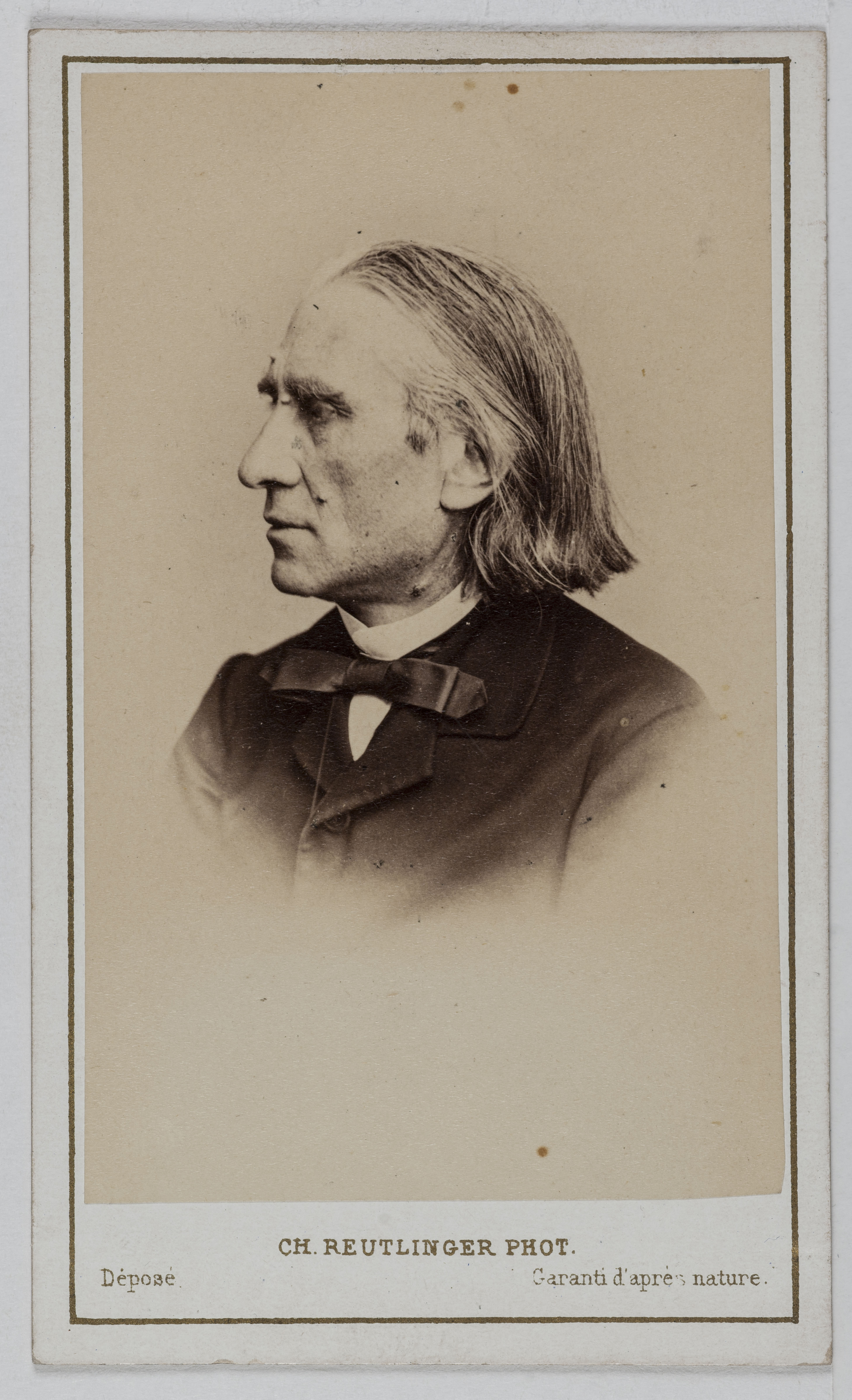 Charles Reutlinger, Portrait de Franz Liszt, (1811-1886), (compositeur, pianiste hongrois)