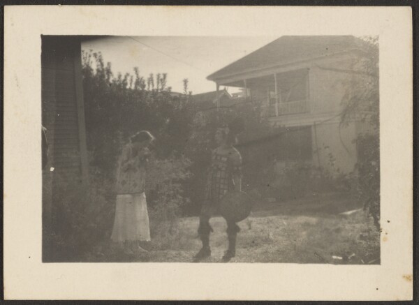 Louis Fleckenstein, [Woman and Theodore Kosloff in Costume]