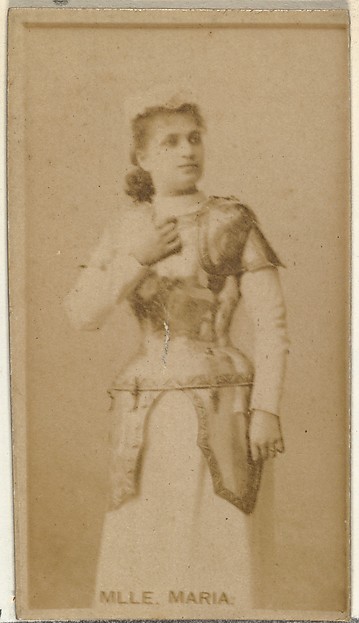W. Duke, Sons & Co., Mlle. Maria, from the Actors and Actresses series (N145-8) issued by Duke Sons & Co. to promote Duke Cigarettes
