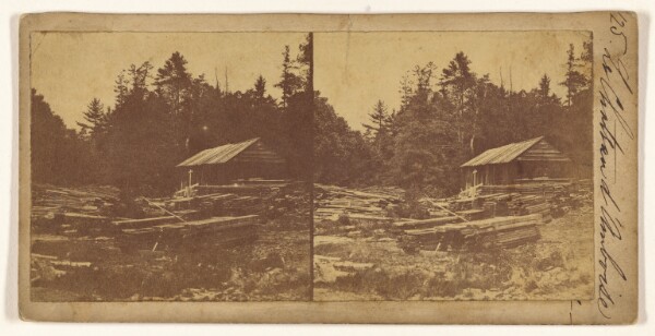 Unknown, [Le Chateau d'Ambroise] (recto); [French villas with shoreline] (verso)