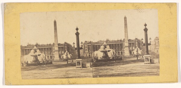 Unknown, [Place de la Concorde, Paris, France]