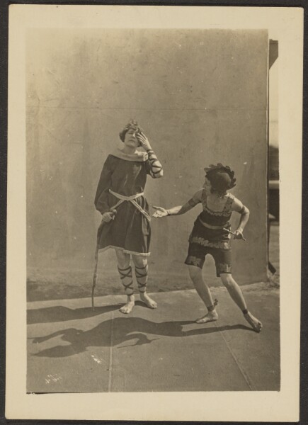 Louis Fleckenstein, [Dancers on Rooftop]