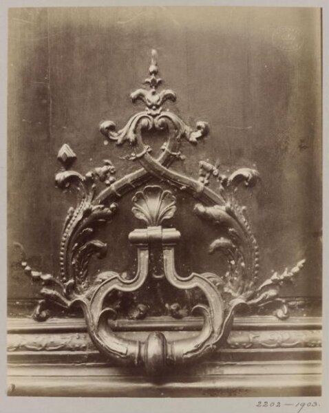 Atget, Jean-Eugène-Auguste, Door Knocker, Hotel du Chateaubriand, Paris, France