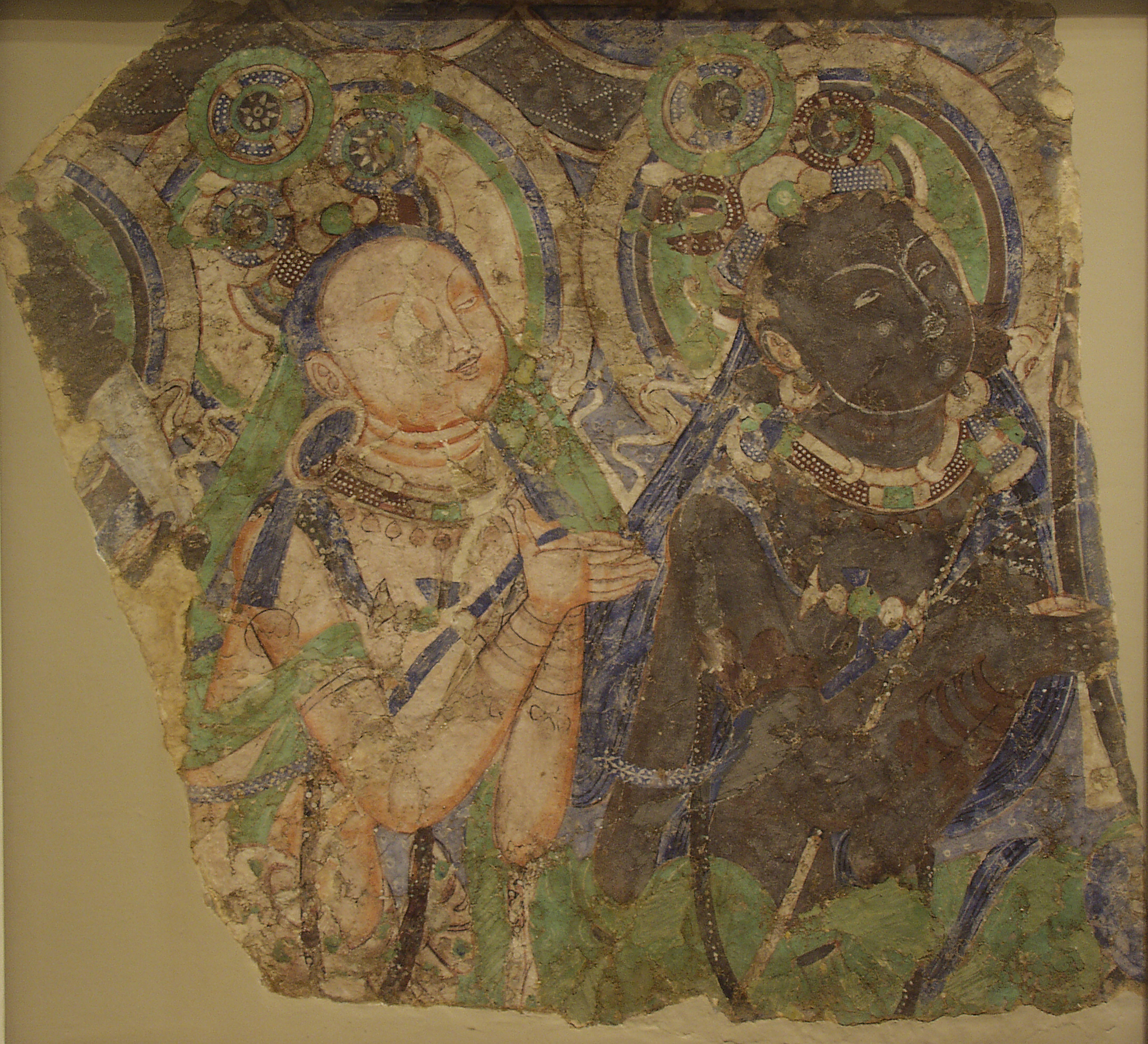 Unidentified, Two Adoring Bodhisattvas