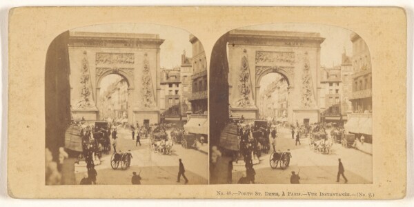Unknown, Porte St. Denis, a Paris. - Vue Instantanee.