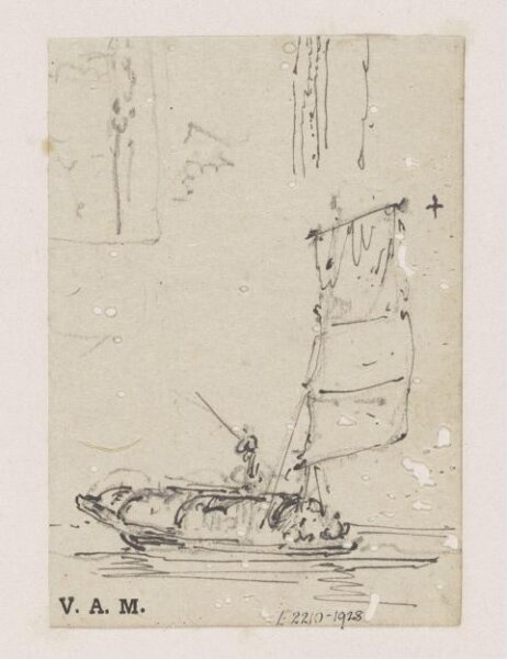 George Chinnery, A small boat under sail