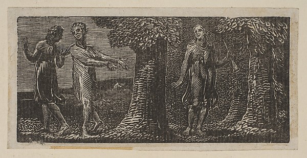 William Blake, Colinet Mocked by Two Boys, from Thornton's "Pastorals of Virgil"