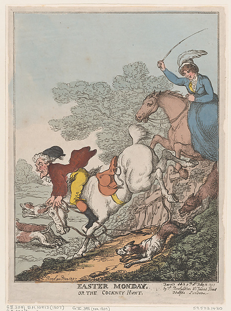 Thomas Rowlandson, Easter Monday, or The Cockney Hunt
