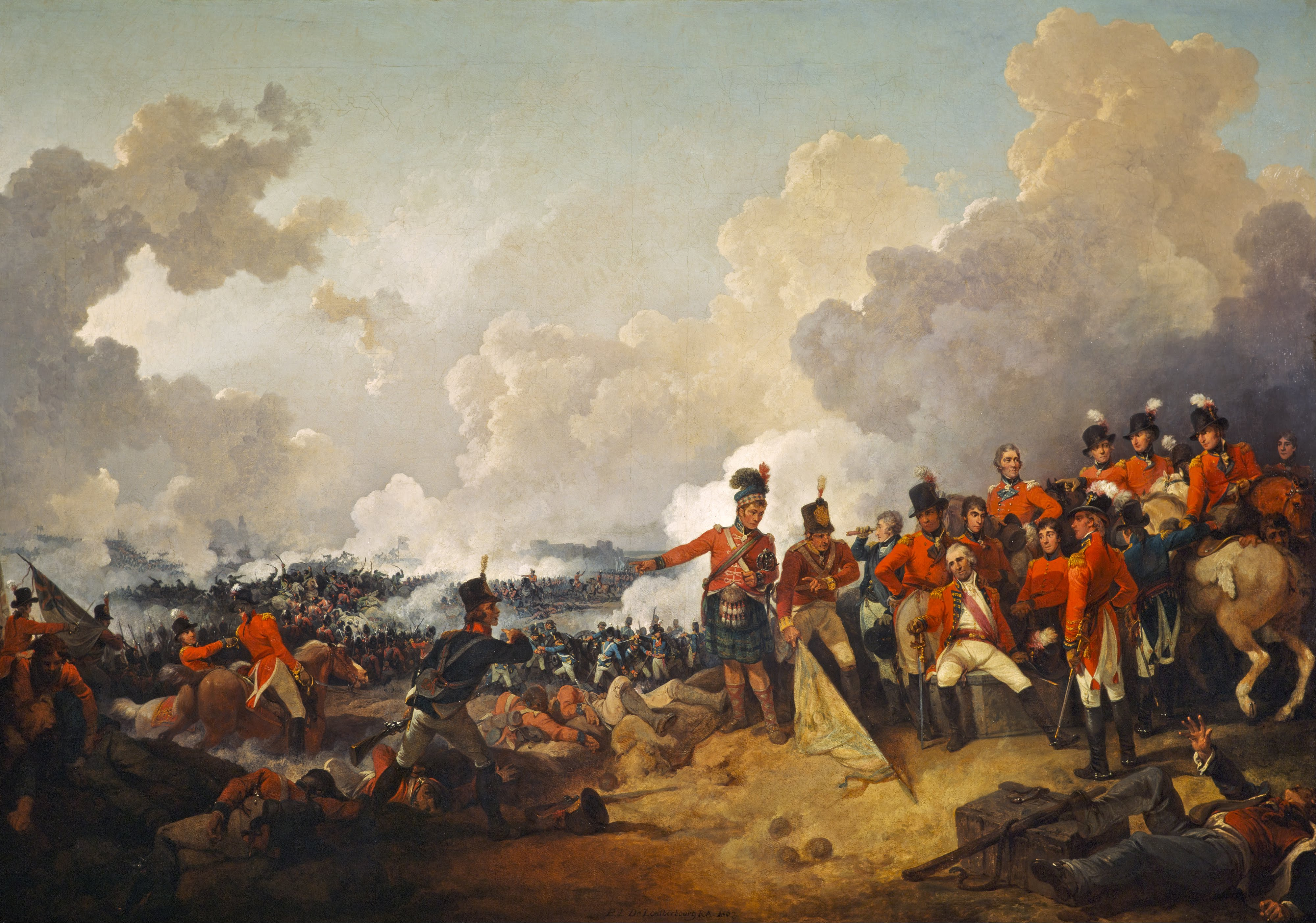 Philip James de Loutherbourg, The Battle of Alexandria, 21 March 1801