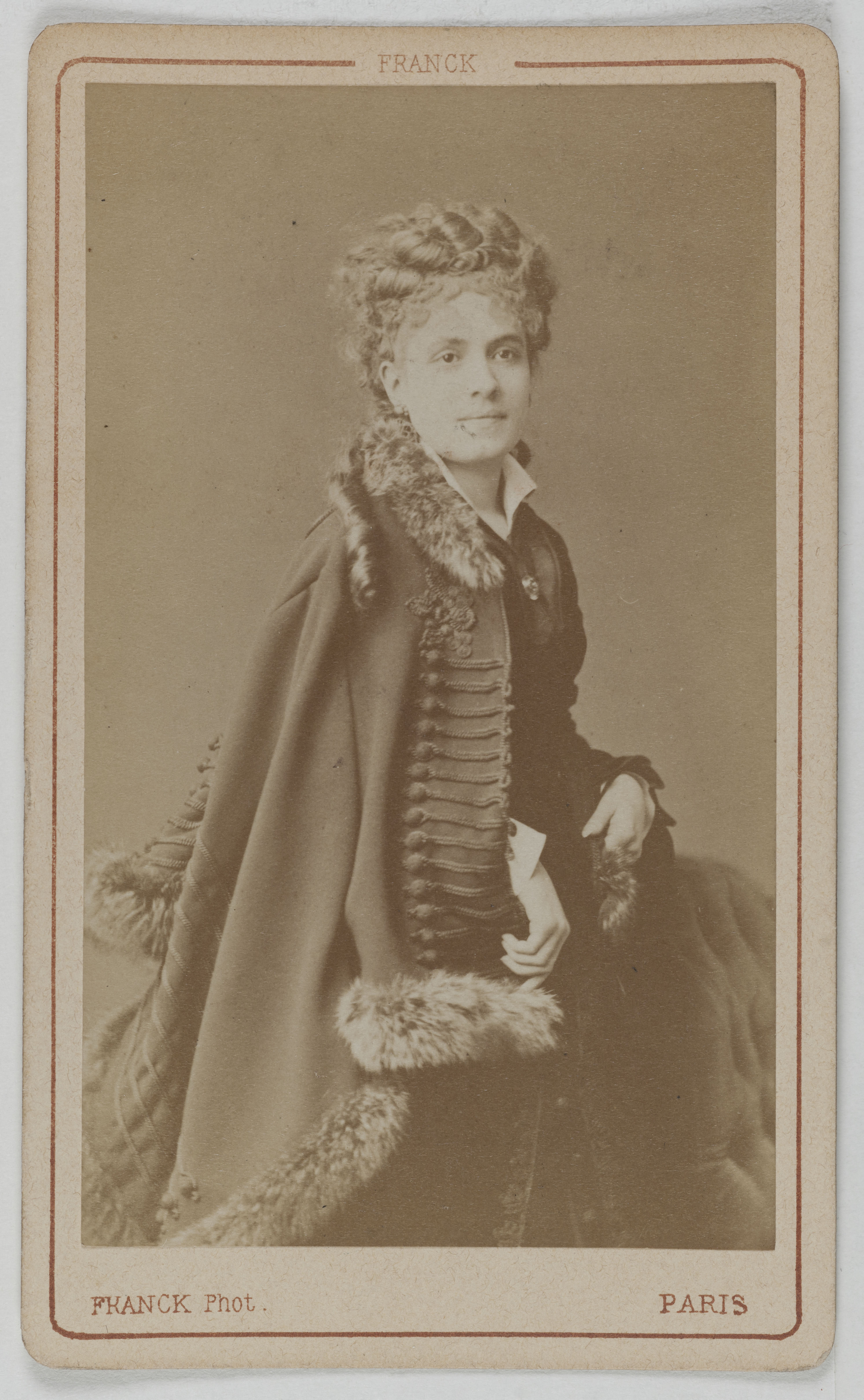 Franck, Portrait de Madame Lefort, (actrice aux Bouffes)