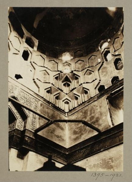K.A.C. Creswell, Pendentive of dome at the mausoleum of Mamluk Amir Husam al-Din al-Turantay, Cairo