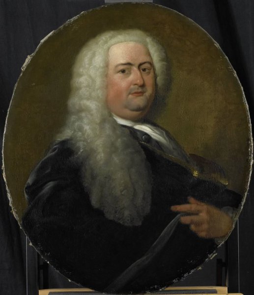 Dionys van Nijmegen, Portrait of Adriaen Paets, Director of the Rotterdam Chamber of the Dutch East India Company, elected 1734